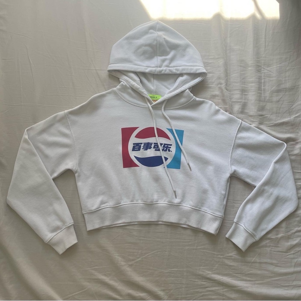 Pepsi Cropped Hoodie